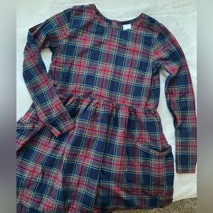 Girls plaid Hanna Anderson dress size 14-16 169 cm